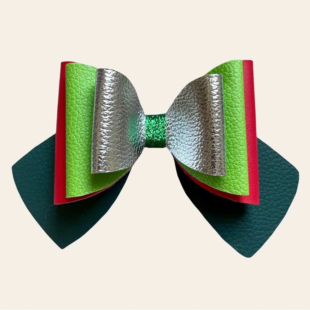 Handmade Christmas hair bow